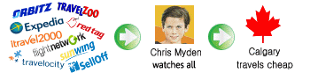 Chris Myden watches all for the cheapest flight deals and all inclusive vacations from Calgary.
