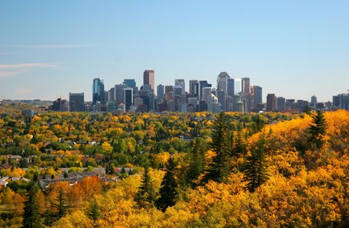 Calgary in the fall