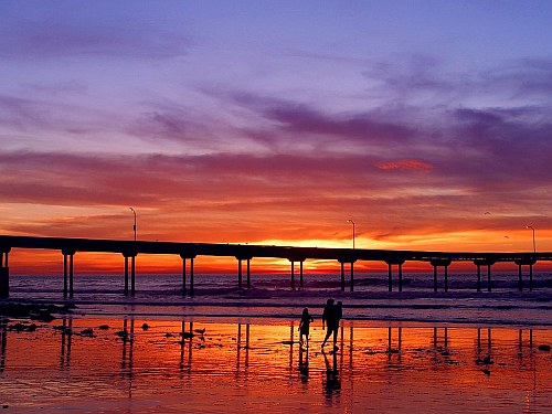 Sunset Pier, San Diego, California