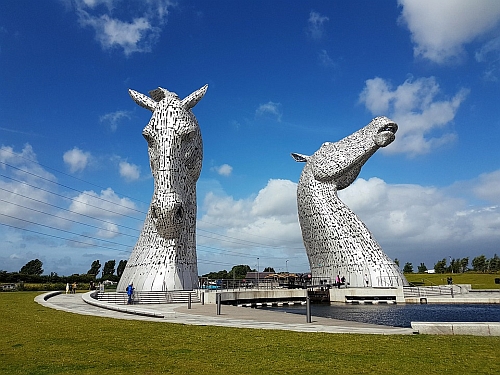 The Kelpies near Glasgow, Scotland