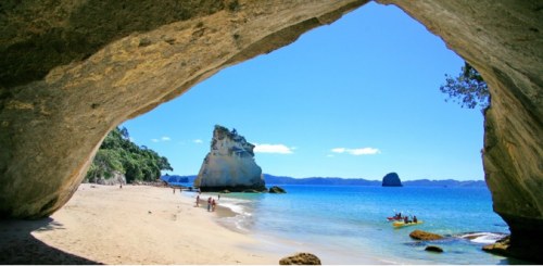 Beach in Coromandel, north island, New Zealand