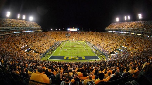 Tiger Stadium at LSU in Baton Rouge, Louisiana